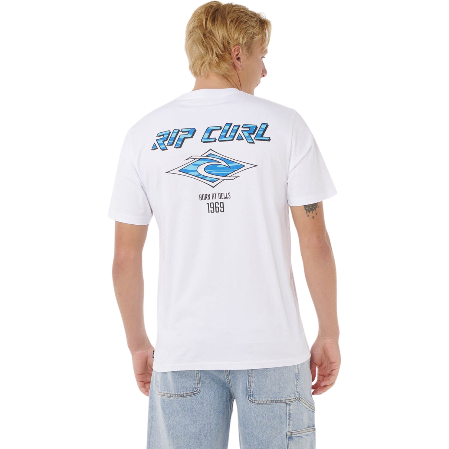 2026 Rip Curl Männer Fade Out Icon Tee 0CAMTE - White